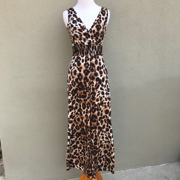 bebe Pants - Bebe Leopard Jumpsuit